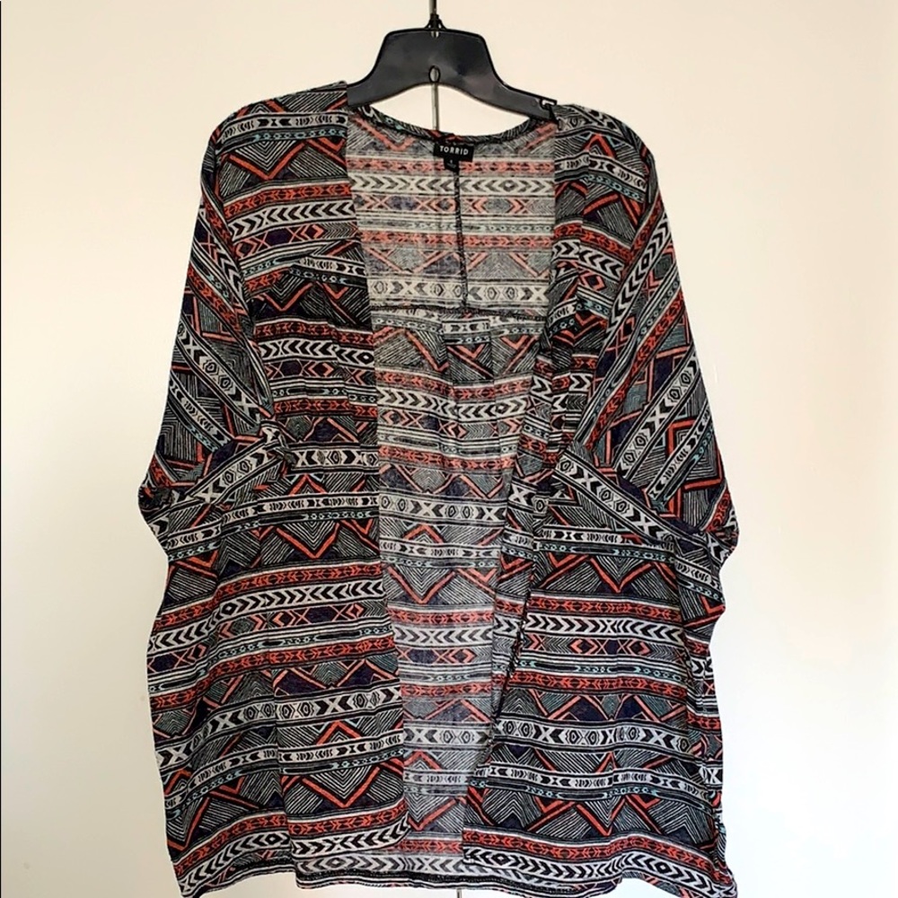 Torrid Southwestern Print Top Size 1 (1=14/16)